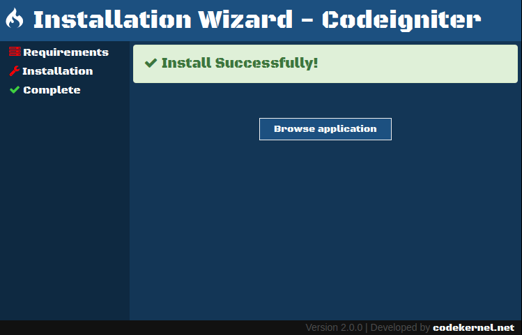 Requriements Page
