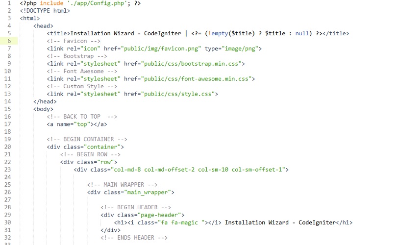 HTML Structure