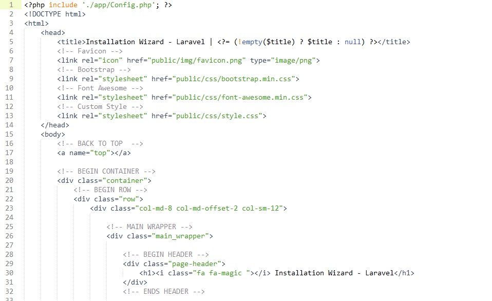HTML Structure