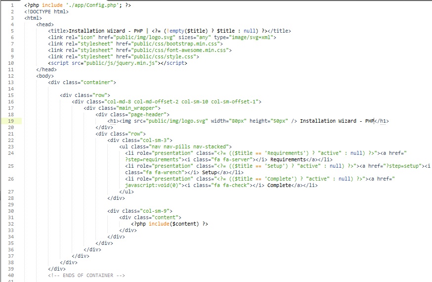 HTML Structure
